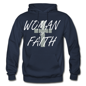 Woman Of Faith Hoodie - navy