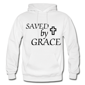 Saved By Grace. - white