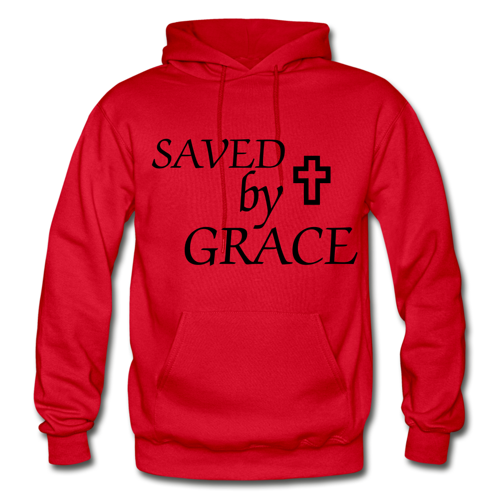 Saved By Grace. - red
