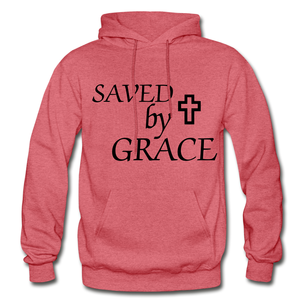 Saved By Grace. - heather red
