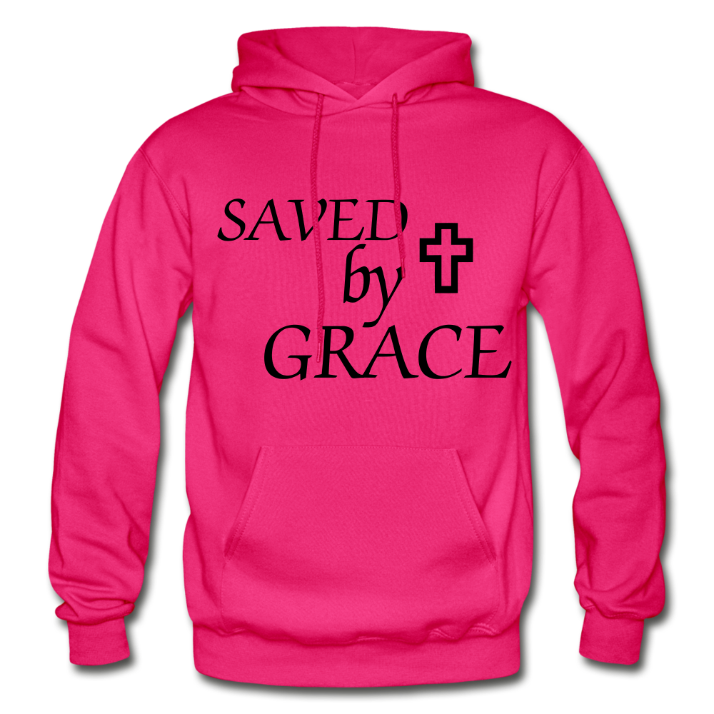 Saved By Grace. - fuchsia