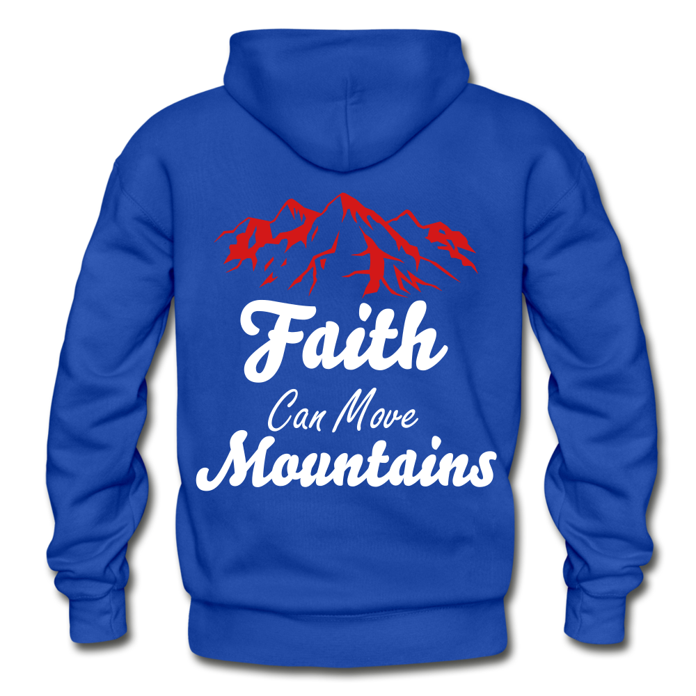 Faith Can Move Mountains. - royal blue