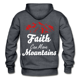 Faith Can Move Mountains. - charcoal gray