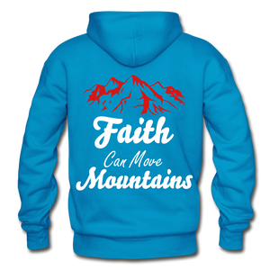 Faith Can Move Mountains. - turquoise