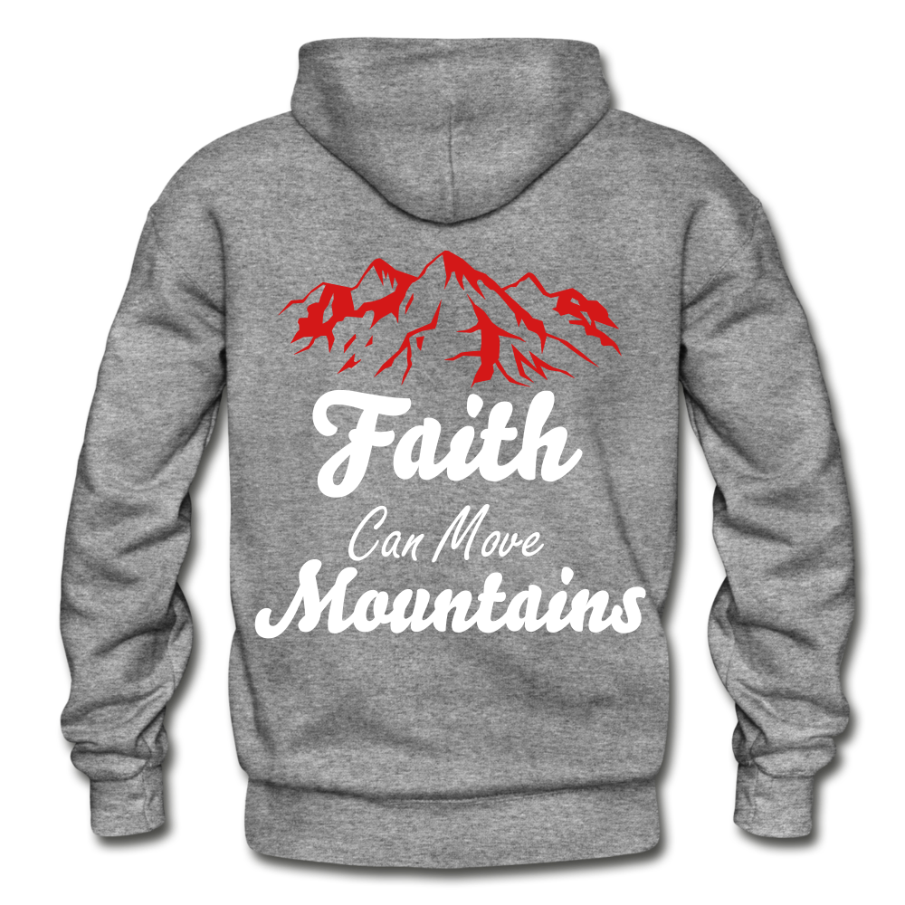 Faith Can Move Mountains. - graphite heather
