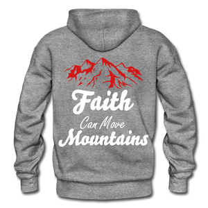Faith Can Move Mountains. - graphite heather