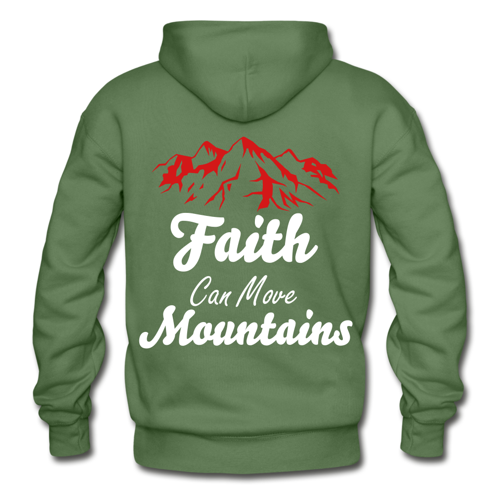 Faith Can Move Mountains. - military green