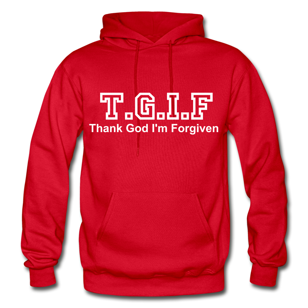 T.G.I.F Hoodie - red
