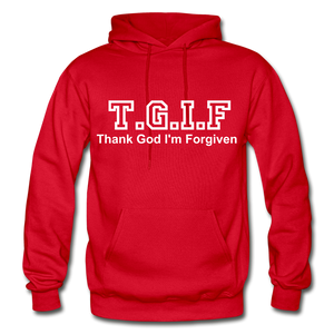 T.G.I.F Hoodie - red
