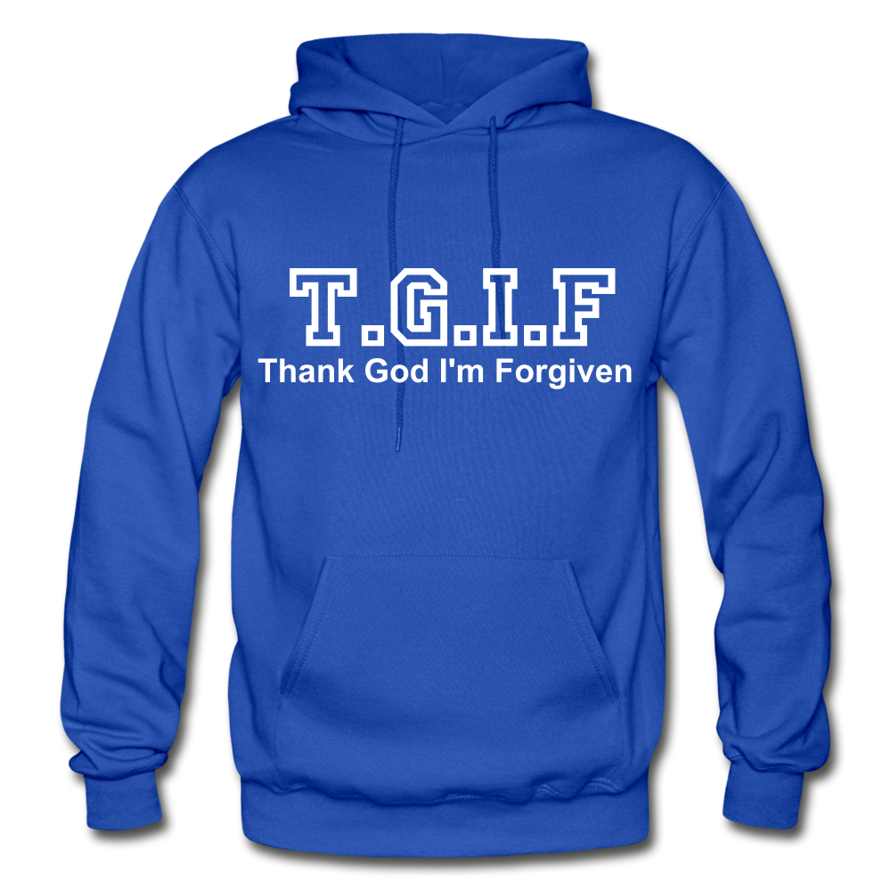 T.G.I.F Hoodie - royal blue