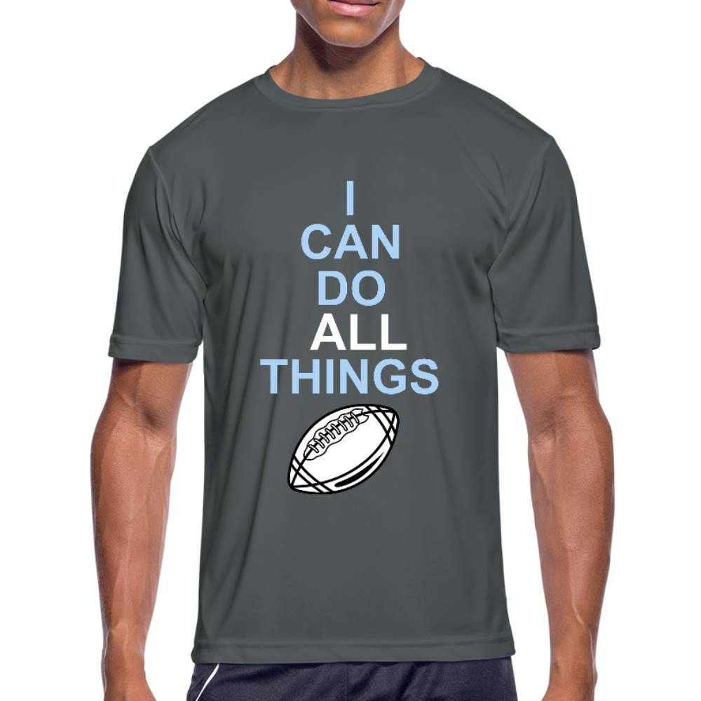 I Can Do All Things Football - charcoal