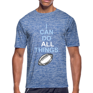 I Can Do All Things Football - heather blue