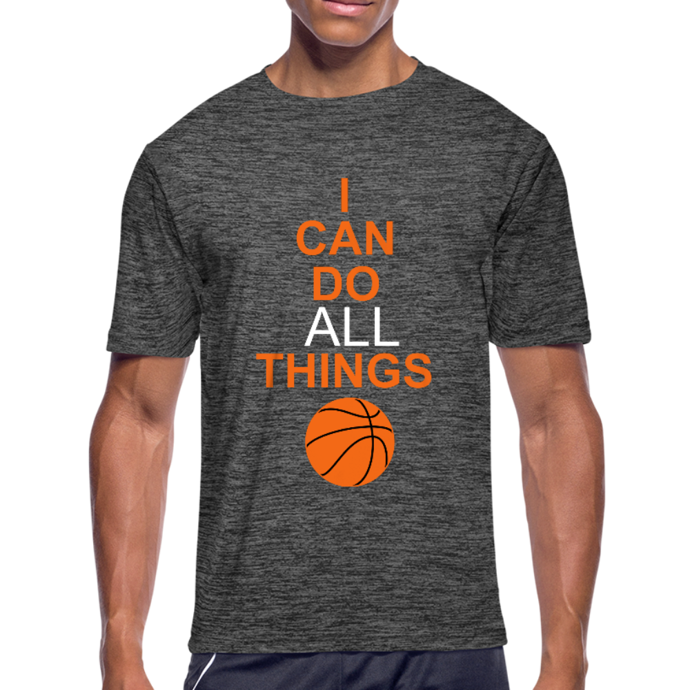 I Can Do All Things Bball - dark heather gray