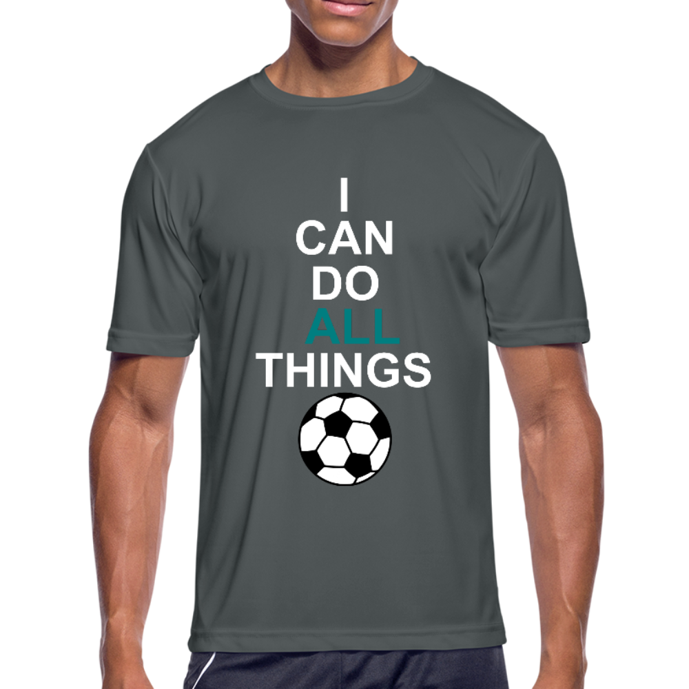 I Can Do All Things Soccer - charcoal