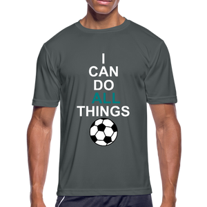 I Can Do All Things Soccer - charcoal