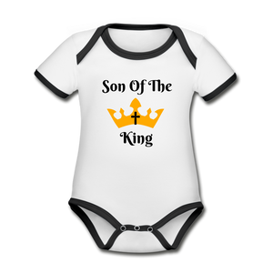 Son Of The King Organic Onsie - white/black