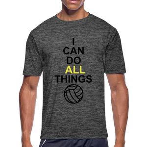 I Can Do All Things Volley Ball - dark heather gray