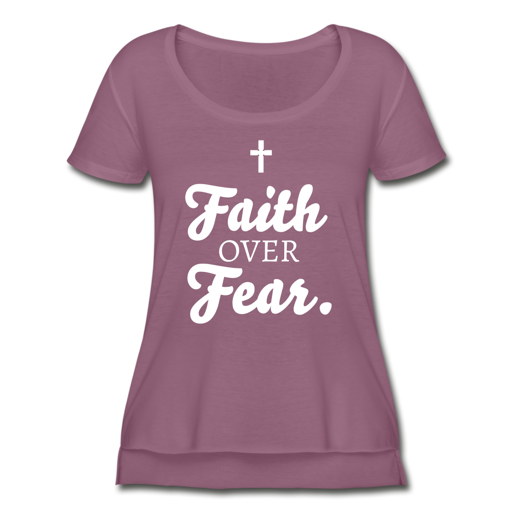 Faith Over Fear Shirt. - grape