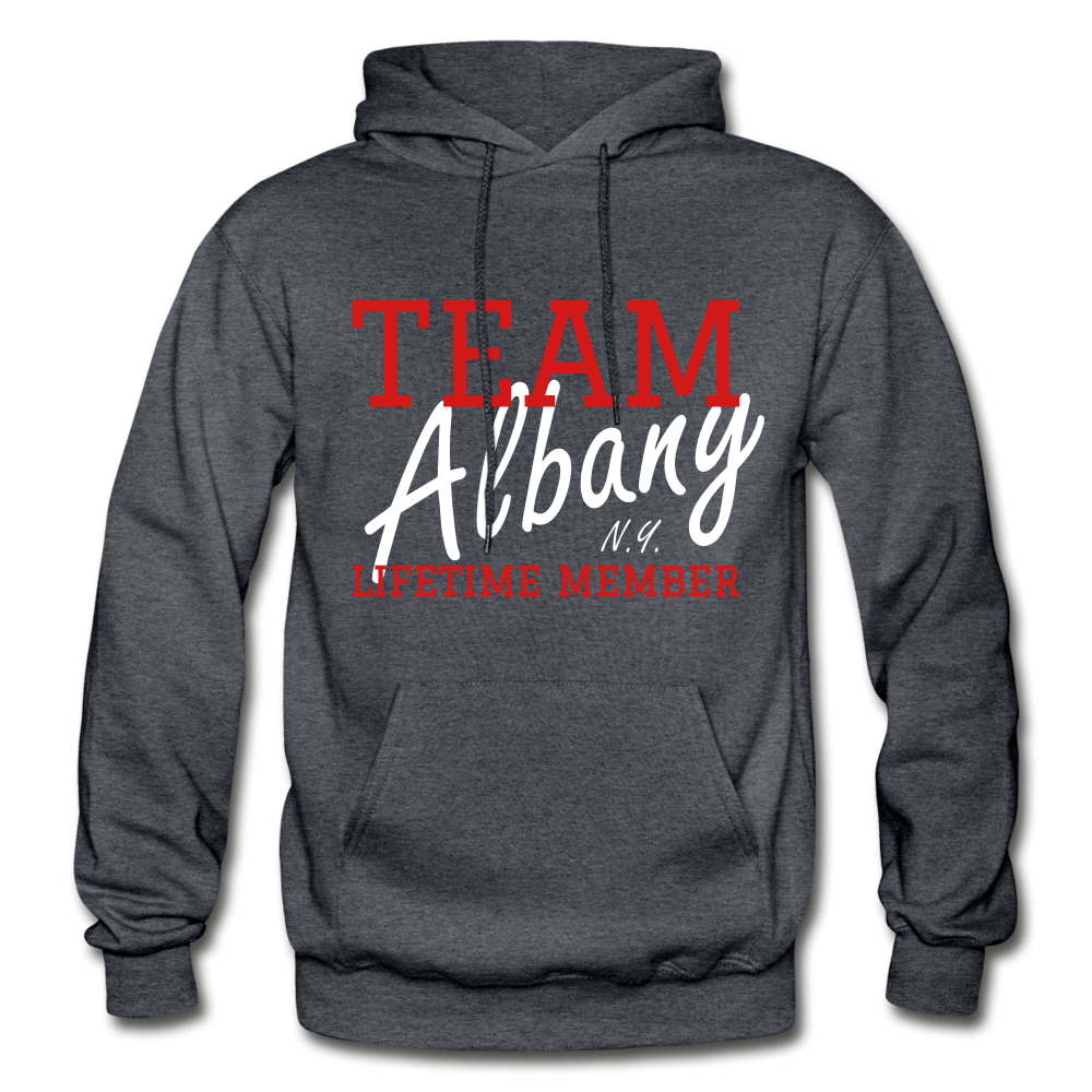 Team Albany Hoodie - charcoal gray