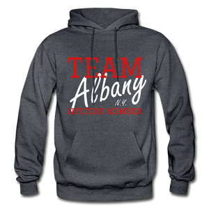 Team Albany Hoodie - charcoal gray