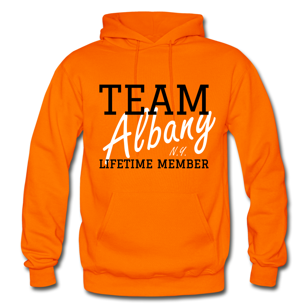 Team Albany Hoodie. - orange