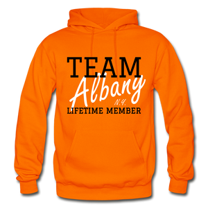 Team Albany Hoodie. - orange