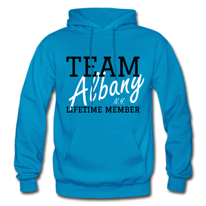 Team Albany Hoodie. - turquoise