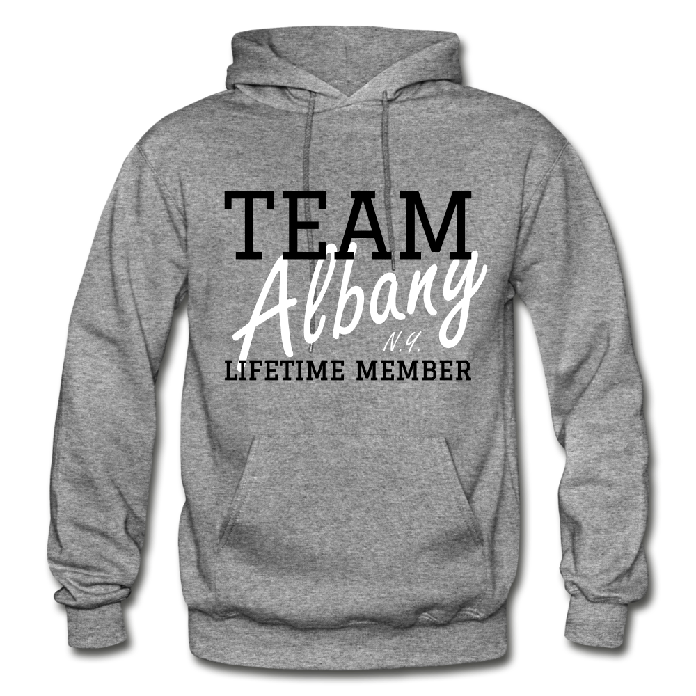 Team Albany Hoodie. - graphite heather