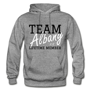 Team Albany Hoodie. - graphite heather