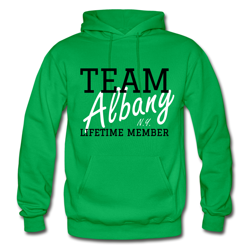 Team Albany Hoodie. - kelly green