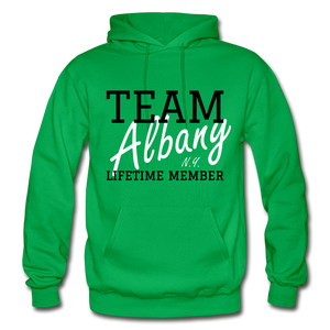 Team Albany Hoodie. - kelly green