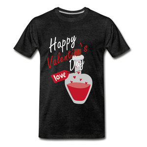 Happy Valentines Day Love Potion Tee - charcoal gray
