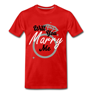 Marry Me Tee - red