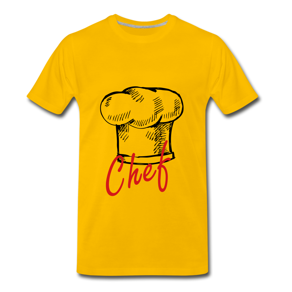 Chef Hat Tee - sun yellow