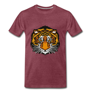 Tiger Tee - heather burgundy