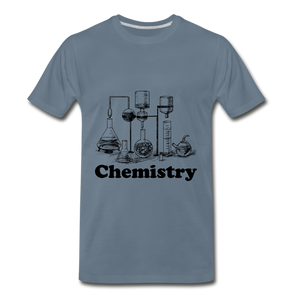 Chemistry Tee - steel blue