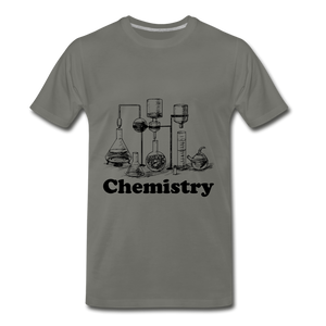 Chemistry Tee - asphalt gray