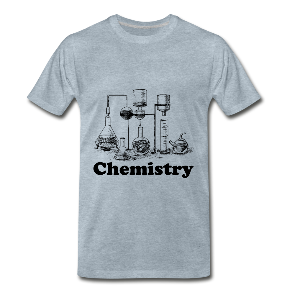 Chemistry Tee - heather ice blue