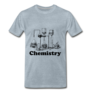 Chemistry Tee - heather ice blue