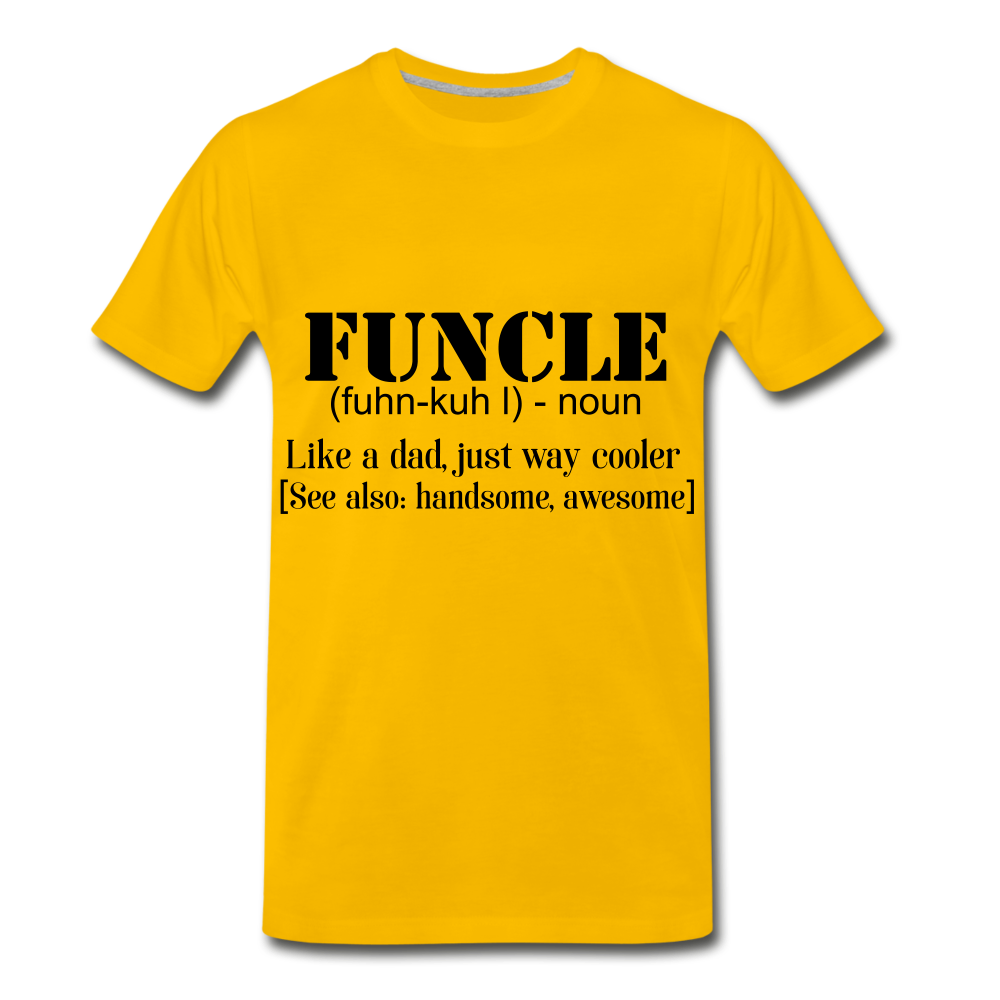 Funcle Tee - sun yellow