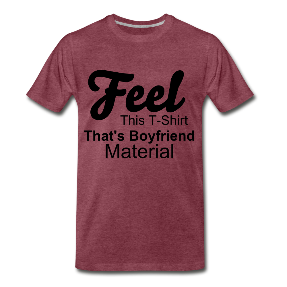 Boyfriend Material - heather burgundy