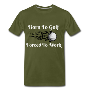 Born To Golf - olive green