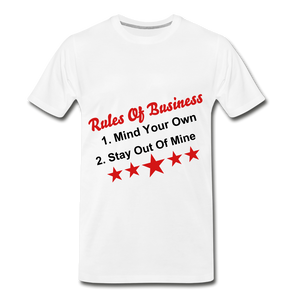 Rules of Business - white