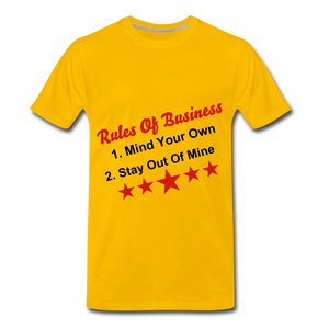 Rules of Business - sun yellow