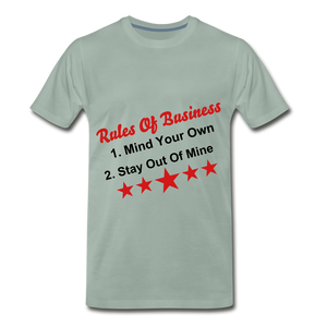 Rules of Business - steel green