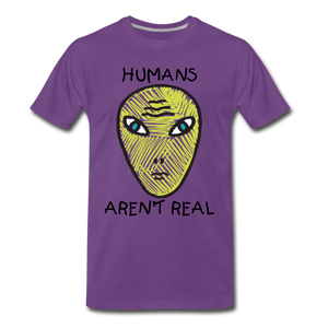 Humans Aren't Real - purple