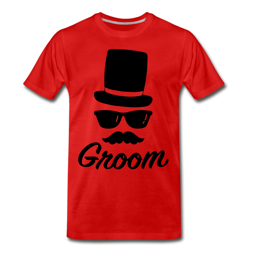 Groom Tee - red