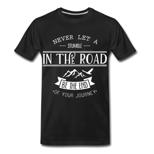 Stumble in the road - black