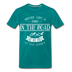 Stumble in the road - teal
