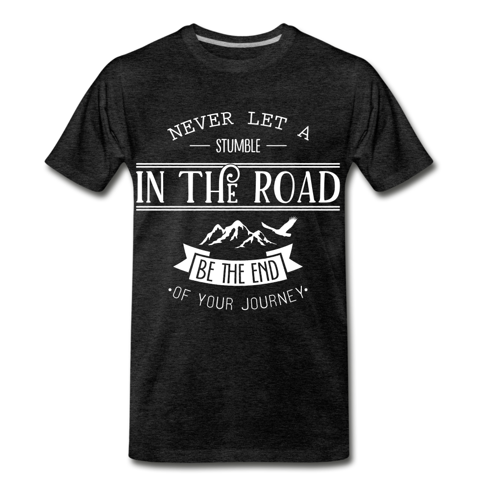 Stumble in the road - charcoal gray